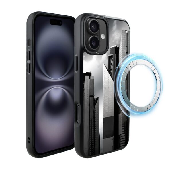 Etui do iPhone 16 Plus IBIZU DropGuard Matt z MagSafe, Noir City, Manhattan
