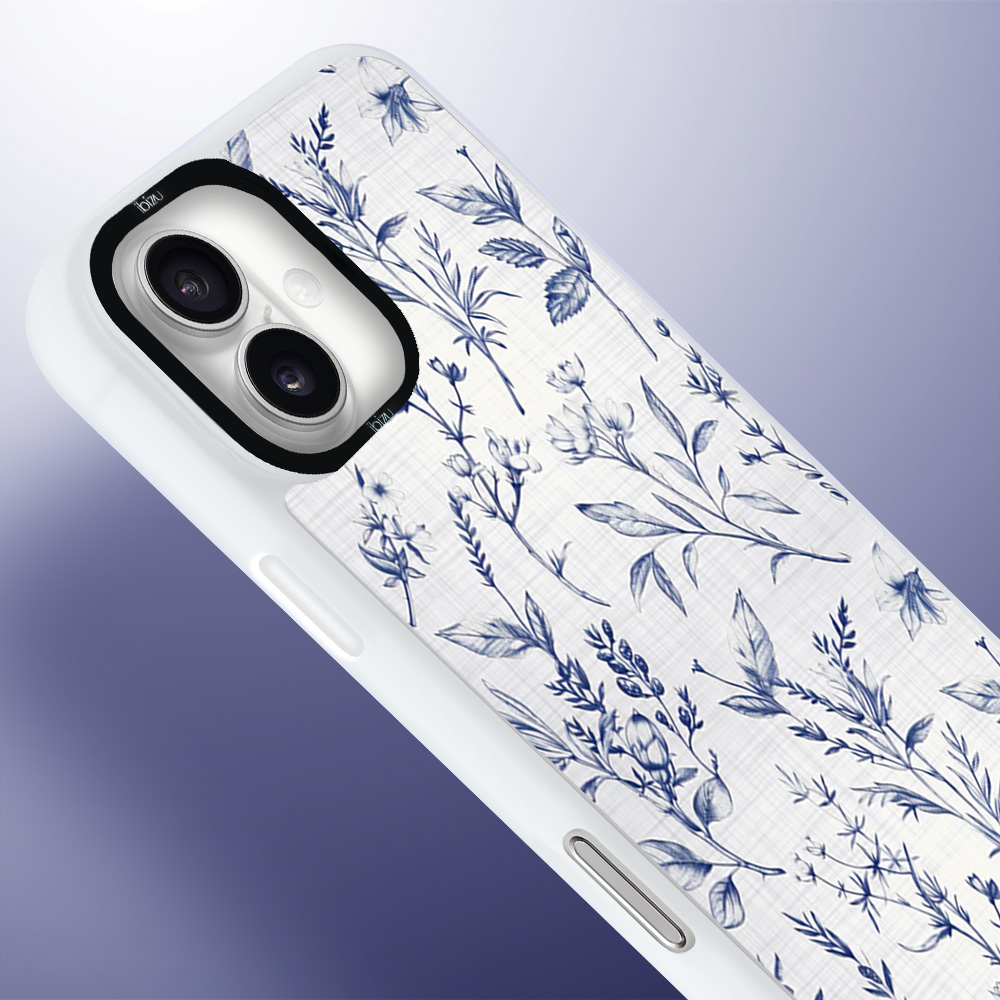 Etui-do-iPhone-16-IBIZU-DropGuard-Matt-z-MagSafe-Pastel-Bloom-Lazurowe-szepty-white (2)