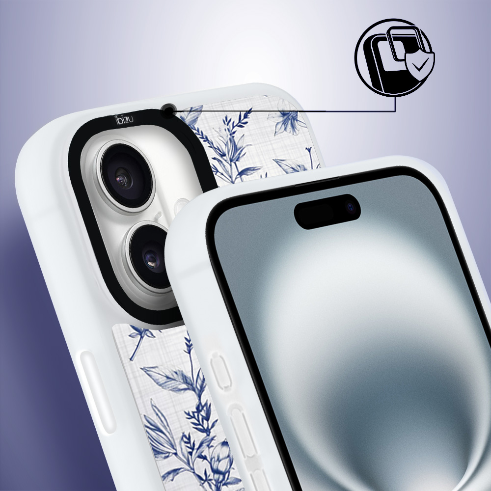 Etui-do-iPhone-16-IBIZU-DropGuard-Matt-z-MagSafe-Pastel-Bloom-Lazurowe-szepty-white (3)