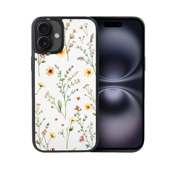 Etui do iPhone 16 IBIZU DropGuard Matt z MagSafe, Pastel Bloom, Letni bukiet (6)