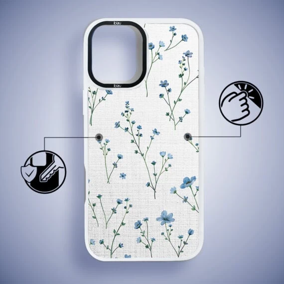 Etui-do-iPhone-16-IBIZU-DropGuard-Matt-z-MagSafe-Pastel-Bloom-Niebieski-sen-biale-3