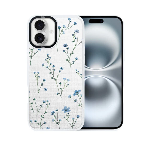 Etui-do-iPhone-16-IBIZU-DropGuard-Matt-z-MagSafe-Pastel-Bloom-Niebieski-sen-biale-4