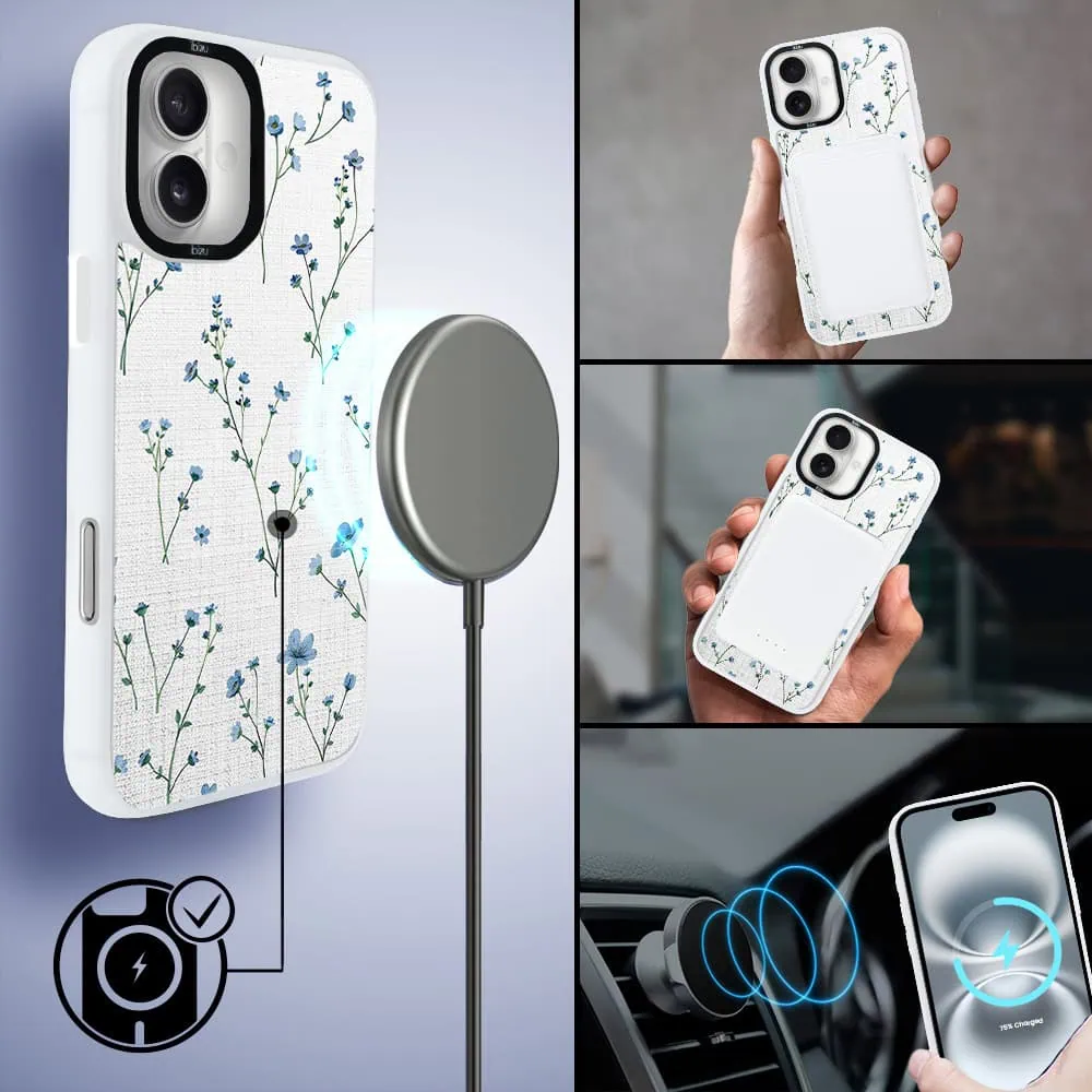 Etui-do-iPhone-16-IBIZU-DropGuard-Matt-z-MagSafe-Pastel-Bloom-Niebieski-sen-biale-5