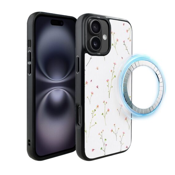 Etui do iPhone 16 IBIZU DropGuard Matt z MagSafe, Pastel Bloom, Polna fantazja (6)