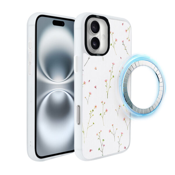 Etui do iPhone 16 Plus IBIZU DropGuard Matt z MagSafe, Pastel Bloom, Polna fantazja