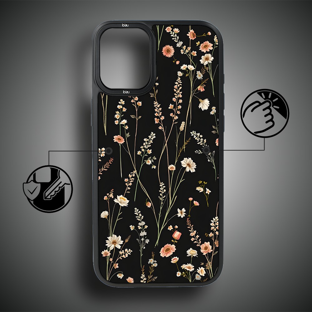 Etui do iPhone 16 IBIZU DropGuard Matt z MagSafe, Pastel Bloom, Północny ogród (3)