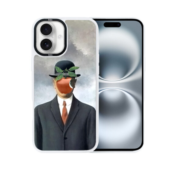 Etui-do-iPhone-16-IBIZU-DropGuard-Matt-z-MagSafe-Rene-Magritte-syn-człowieczy-white (8)