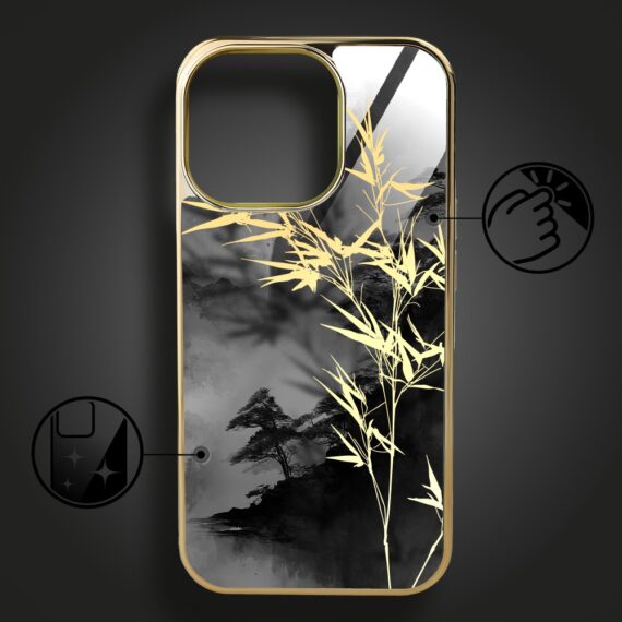 Etui-do-iPhone-16-Pro-Elite-Glass-z-MagSafe-szklany-tył-Azja-Złoty-bambus-złote (6)