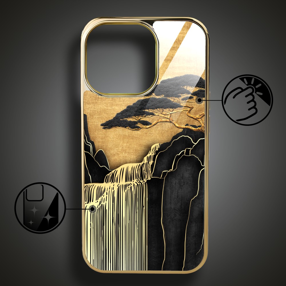 Etui-do-iPhone-16-Pro-Elite-Glass-z-MagSafe-szklany-tył-Azja-Złoty-wodospad-złote (6)