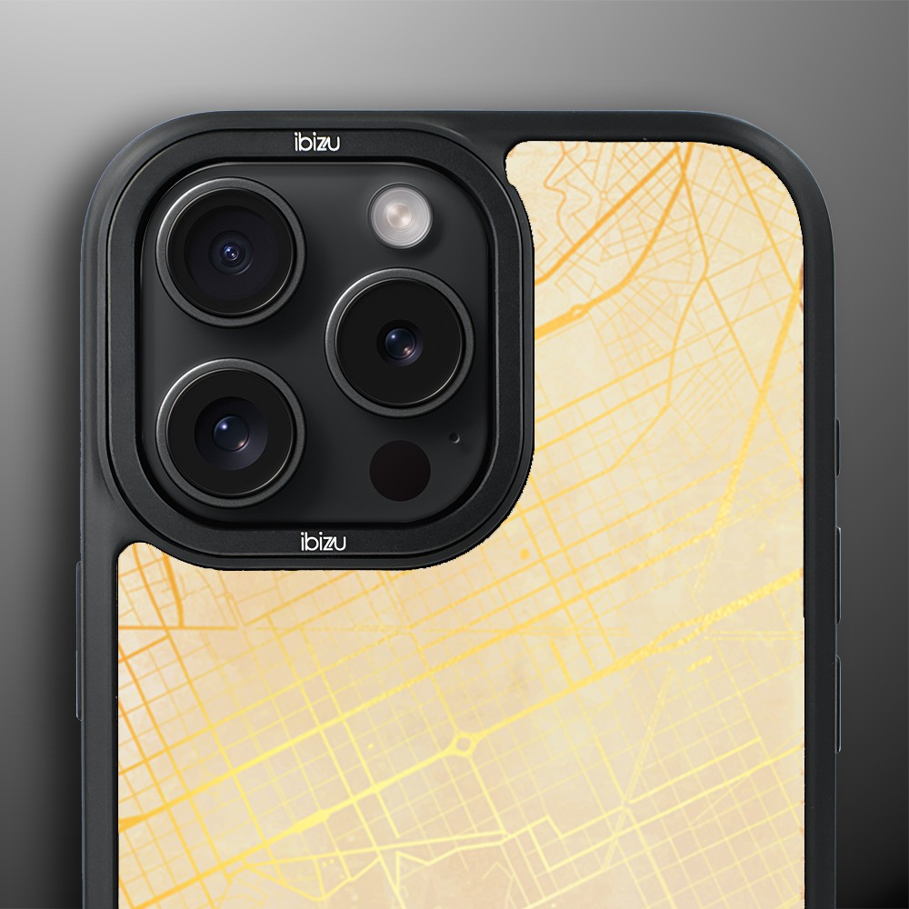 Etui do iPhone 16 Pro IBIZU DropGuard Matt, Mapy Świata, Barcelona (7)