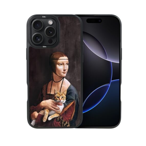 Etui-do-iPhone-16-Pro-IBIZU-DropGuard-Matt-z-MagSafe-Leonardo-Da-Vinci-dama-z-kotem (8)