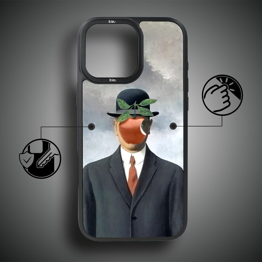 Etui-do-iPhone-16-Pro-IBIZU-DropGuard-Matt-z-MagSafe-Rene-Magritte-syn-człowieczy (7)