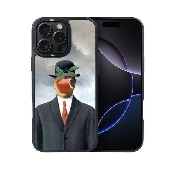 Etui-do-iPhone-16-Pro-IBIZU-DropGuard-Matt-z-MagSafe-Rene-Magritte-syn-człowieczy (8)
