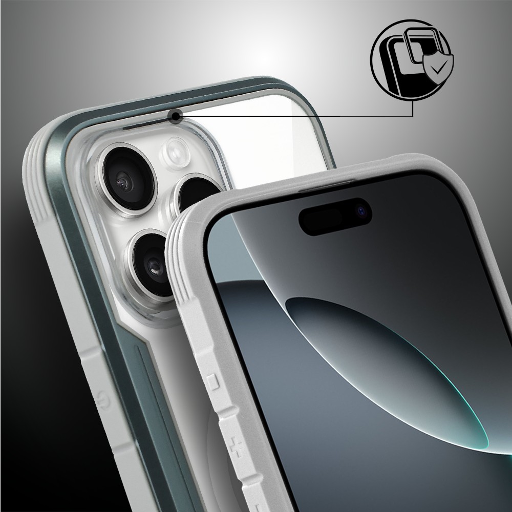 Etui do iPhone 16 Pro Max AluHybrid z MagSafe, twardy tył z metalowym wzmocnieniem, szareObszar kompozycji 5