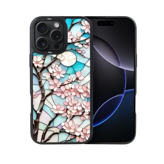 Etui do iPhone 16 Pro Max IBIZU DropGuard Matt z MagSafe, Barwy Szkła, Księżycowa Wiśnia (5)