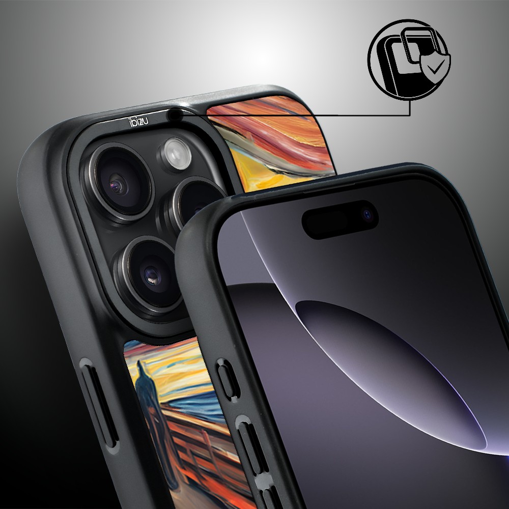 Etui-do-iPhone-16-Pro-Max-IBIZU-DropGuard-Matt-z-MagSafe-Edvard-Munch-krzyk kota (3)