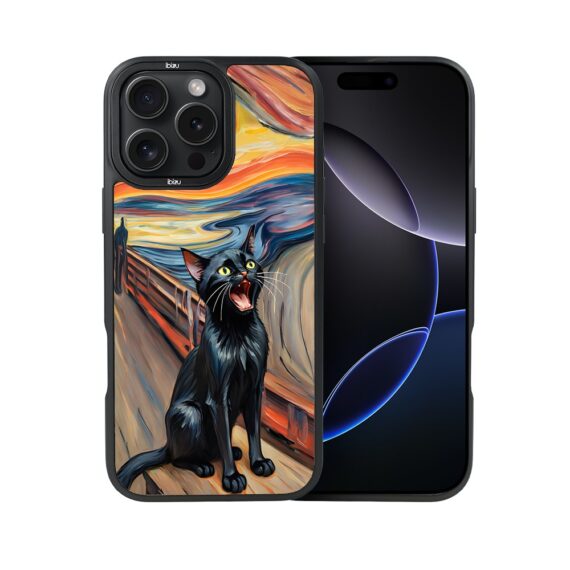 Etui-do-iPhone-16-Pro-Max-IBIZU-DropGuard-Matt-z-MagSafe-Edvard-Munch-krzyk kota (8)