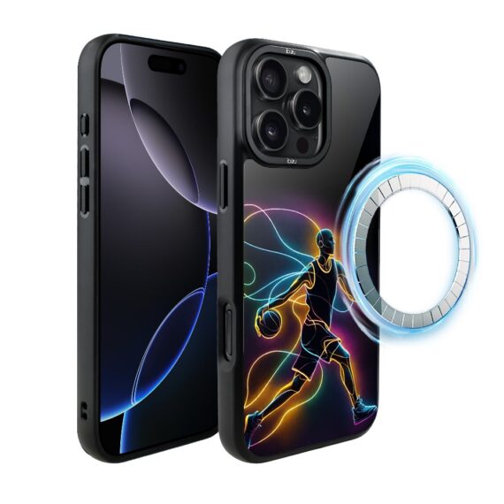 Etui do iPhone 16 Pro Max IBIZU DropGuard Matt z MagSafe, #ElectroMove, Duch koszykówkiip 16 pro-6