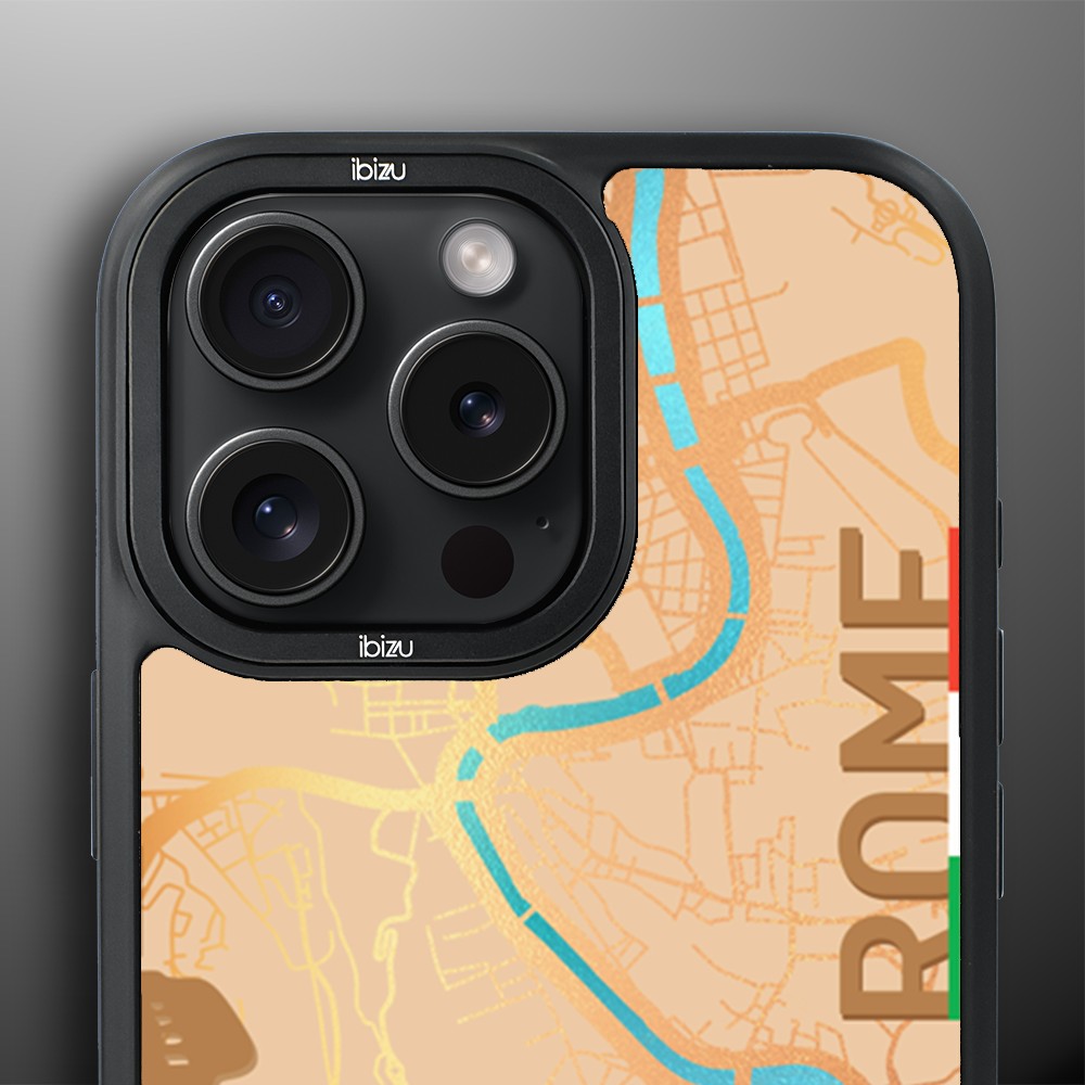 Etui do iPhone 16 Pro Max IBIZU DropGuard Matt z MagSafe, Mapy Świata, Rome (6)