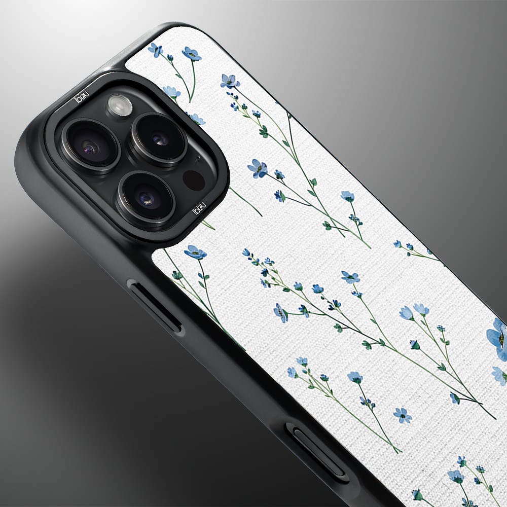 Etui do iPhone 16 Pro Max IBIZU DropGuard Matt z MagSafe, Pastel Bloom, Niebieski sen (8)