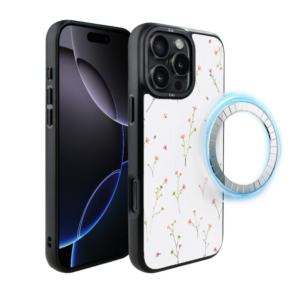 Etui do iPhone 16 Pro IBIZU DropGuard Matt z MagSafe, Pastel Bloom, Polna fantazja
