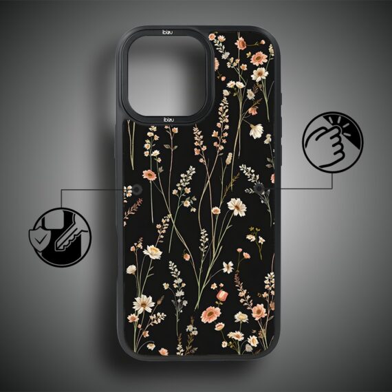 Etui do iPhone 16 Pro Max IBIZU DropGuard Matt z MagSafe, Pastel Bloom, Północny ogród (4)
