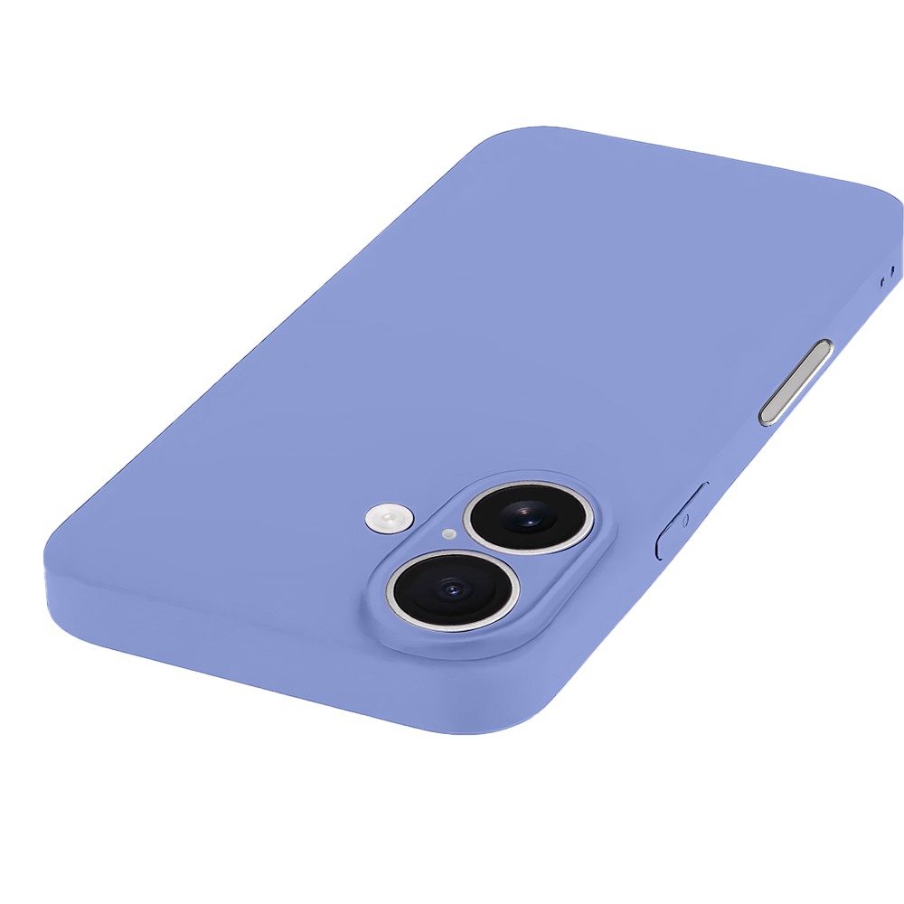 Etui do iPhone 16 silikonowe z mikrofibrą soft touch z osłoną na aparat, fioletowe liliowe (4)