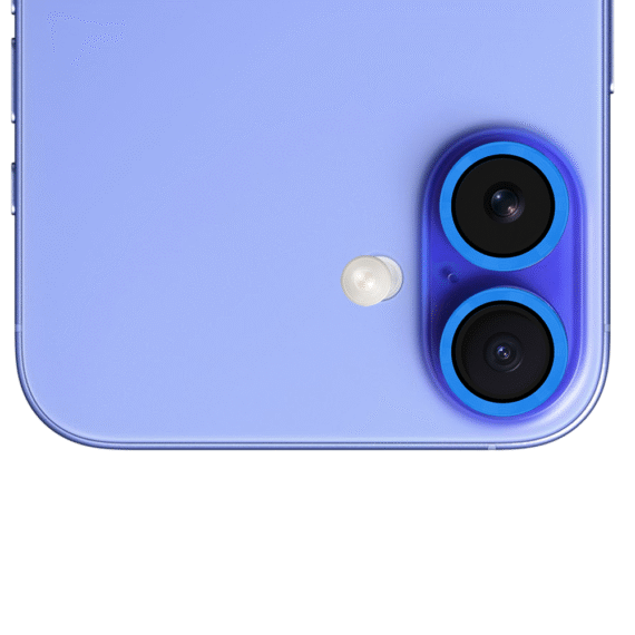 Metalowa osłona obiektywów szkło na aparat iPhone 16, granatowa (1)