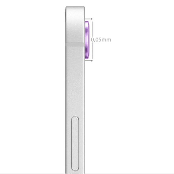 Metalowa osłona obiektywów szkło na aparat iPhone 16e, głęboka purpuraGłęboka purpura-3