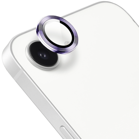 Metalowa osłona obiektywów szkło na aparat iPhone 16e, głęboka purpuraGłęboka purpura