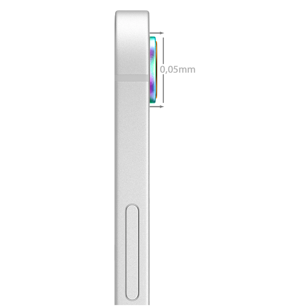Metalowa osłona obiektywów szkło na aparat iPhone 16e, kameleonKameleon-3
