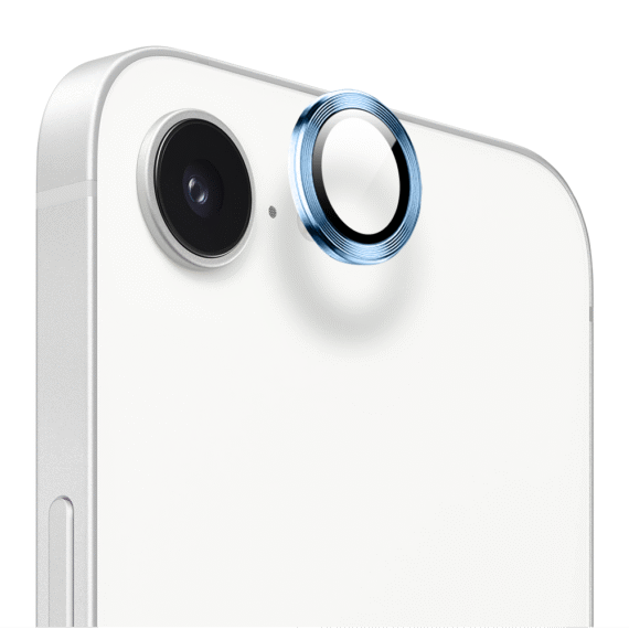 Metalowa osłona obiektywów szkło na aparat iPhone 16e, niebieskieNiebieskie-1