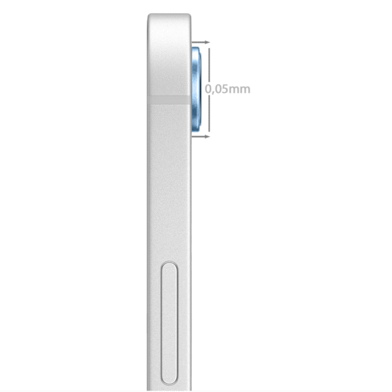 Metalowa osłona obiektywów szkło na aparat iPhone 16e, niebieskieNiebieskie-3