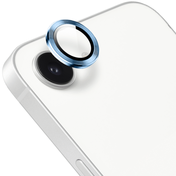 Metalowa osłona obiektywów szkło na aparat iPhone 16e, niebieskieNiebieskie