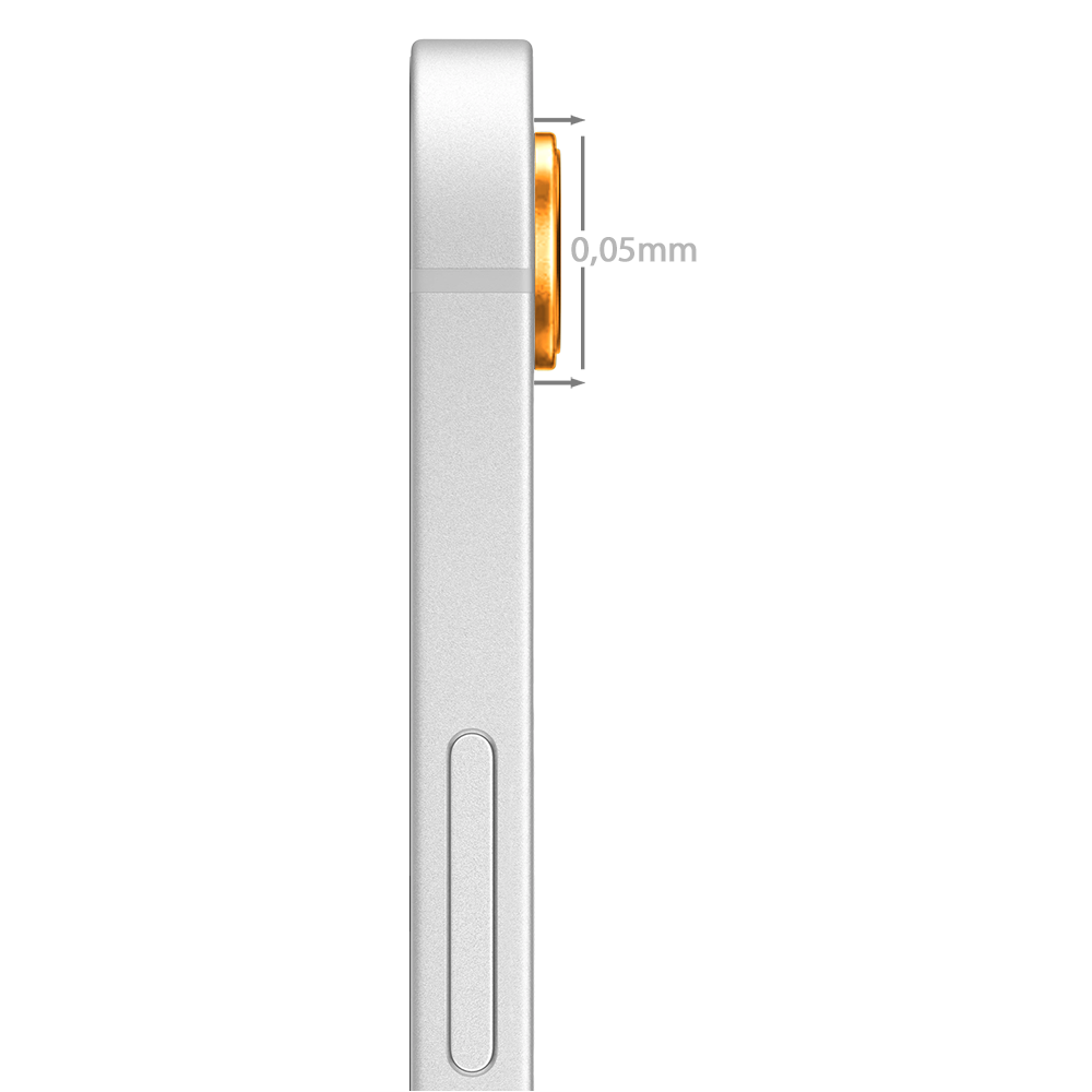 Metalowa osłona obiektywów szkło na aparat iPhone 16e, pomarańczowaPomarańczowe-1