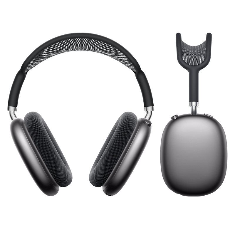 Słuchawki nauszne styl AirPods Max, czarne (2)