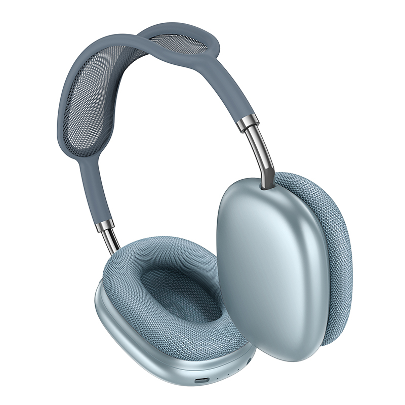 Słuchawki nauszne styl AirPods Max, niebieskie (4)
