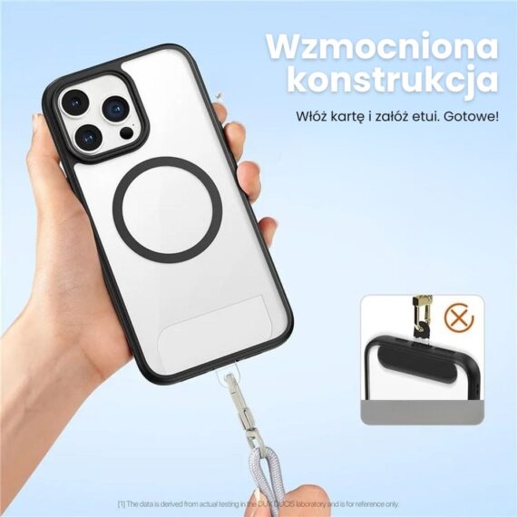 Smycz do telefonu, regulowana, szara (2)