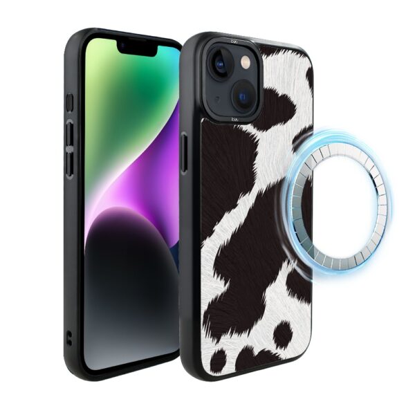 Etui do iPhone 14 IBIZU DropGuard Matt z MagSafe, Zew Natury, Polska Krowa