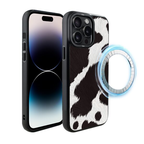 Etui do iPhone 14 Pro Max IBIZU DropGuard Matt z MagSafe, Zew Natury, Polska Krowa
