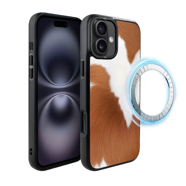Etui do iPhone 16 Plus IBIZU DropGuard Matt z MagSafe, Zew Natury, Alpejska Krowa