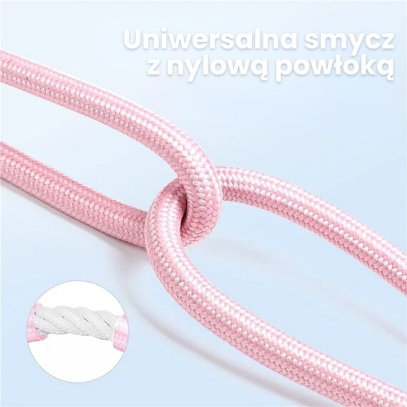 smycz regulowana w kolroze rozowym3
