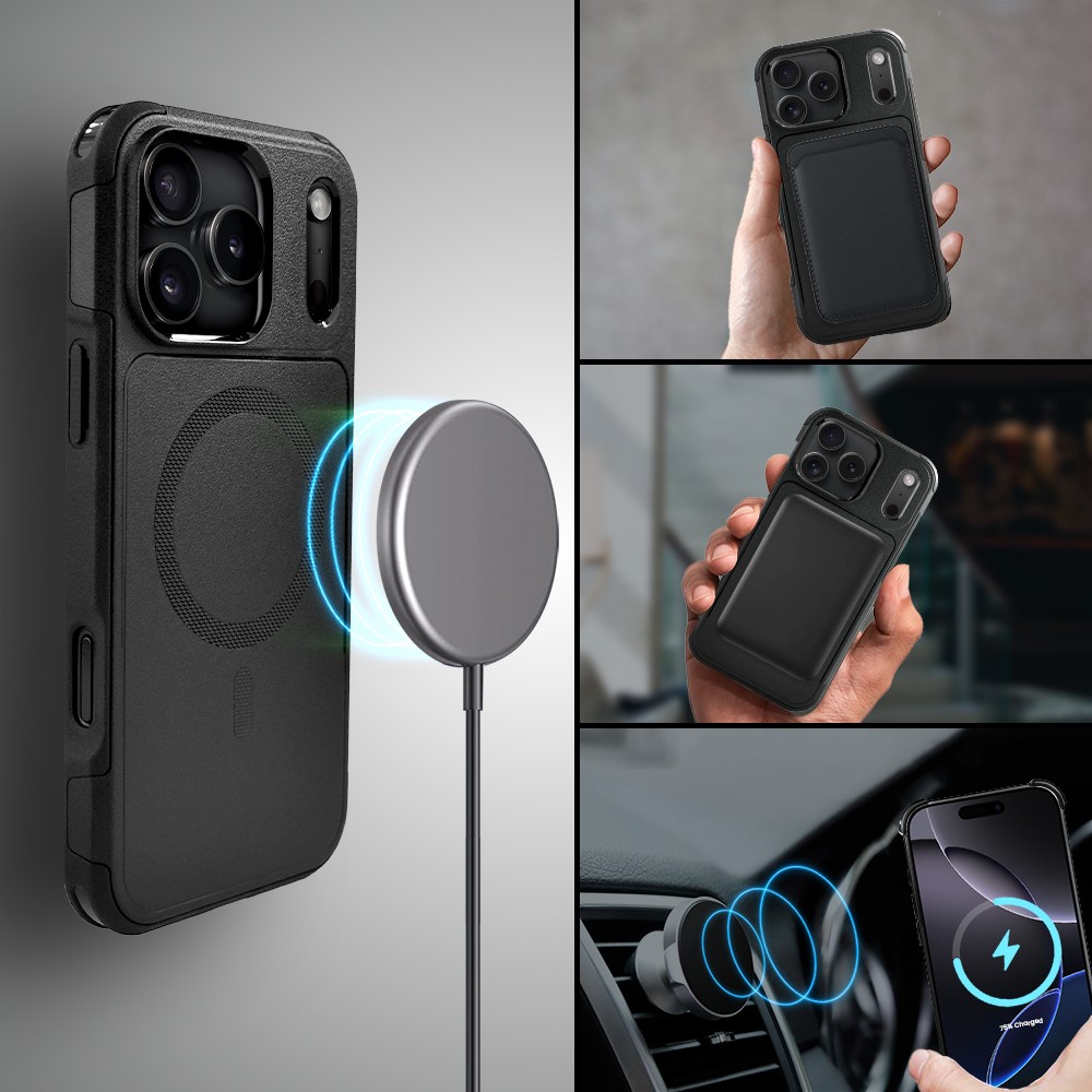 Etui do iPhone 17 Pro Max Smart Armor Pancerne z MagSafe, czarneObszar kompozycji 3