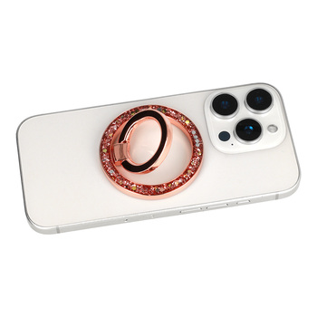 Uchwyt, podstawka typu ring z funkcją MagSafe, brokatowy, różowyfoto_add-324553