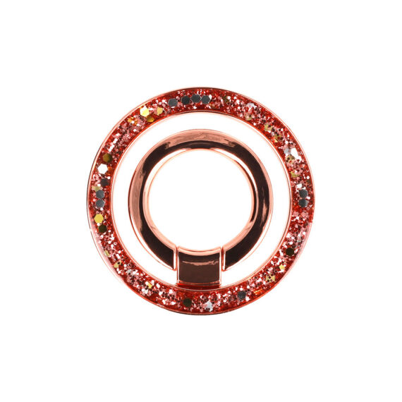 Uchwyt, podstawka typu ring z funkcją MagSafe, brokatowy, różowyproduct-103097