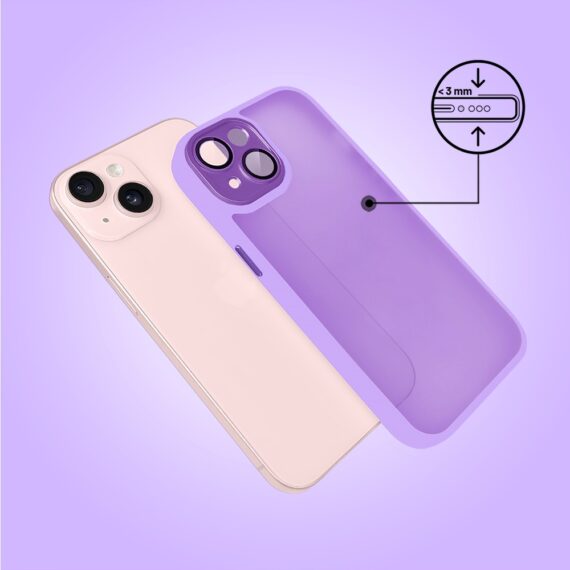 Etui do iPhone 15 Color Flush, z osłoną aparatu, fioletowe (6)