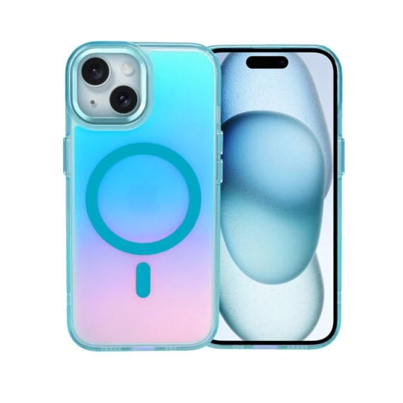 Etui do iPhone 15 Miami Vibe z MagSafe, zmieniające kolor, niebieskie - nowe (6)