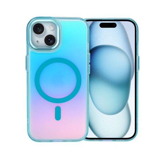 Etui do iPhone 15 Miami Vibe z MagSafe, zmieniające kolor, niebieskieArtboard 1