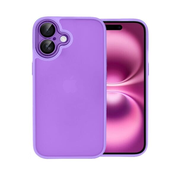 Etui do iPhone 16 Color Flush, z osłoną aparatu, fioletowe