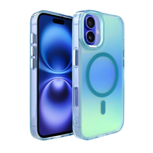 Etui do iPhone 16 Miami Vibe z MagSafe, zmieniające kolor, niebieskie